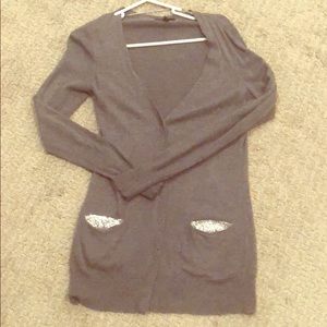 Cardigan with sequins